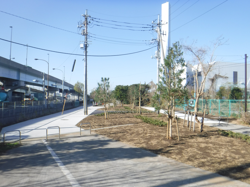 夢の島サイクリングロード　野沢園造園部施工事例