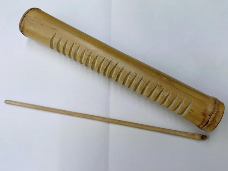 野沢園blog　『草笛吹けば木々はざわめき』　竹ギロ