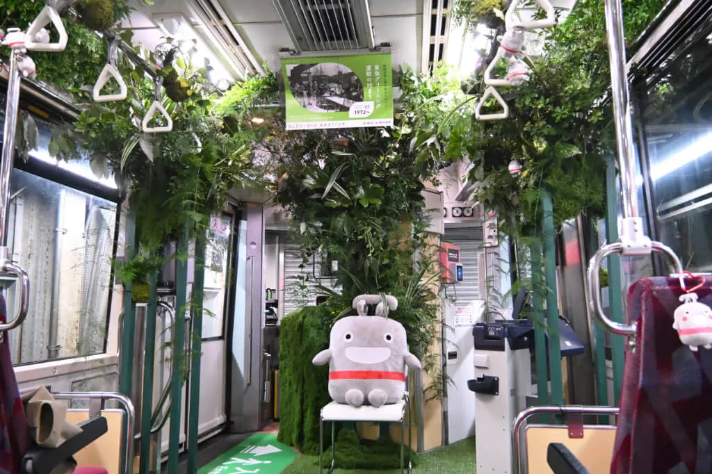 世田谷線100周年記念「のるるんグリーンパーク」野沢園施工事例　グリーンレンタル